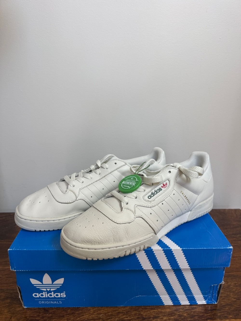 adidas New Yeezy Powerphase Men’s 10.5 Leather Sneakers